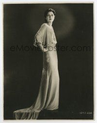 6a495 KAY FRANCIS 8x10 key book still '30 full-length over black background from Virtuous Sin!