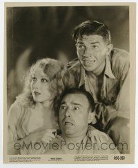 6a504 KING KONG 8x10 still R56 c/u of scared sexy Fay Wray, Robert Armstrong & Bruce Cabot!
