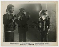 6a555 MAN FROM PLANET X 8x10.25 still '51 Edgar Ulmer, image of alien holding hand out to Clarke!