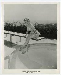6a565 MARTHA HYER 8.25x10 still '59 in sexy swimsuit on diving board over pool, Best of Everything!