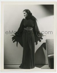 6a620 NORMA SHEARER deluxe 8x10 still '47 incredible full-length portrait in cool dress by Hurrell!