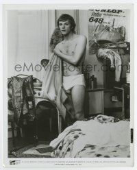 6a623 O LUCKY MAN 8x10 still '73 close up of young Malcolm McDowell wearing only his underwear!