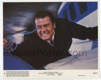 6a030 OCTOPUSSY 8x10 mini LC #4 '83 cool image of Roger Moore as James Bond hanging outside plane!