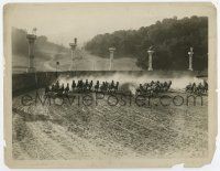 6a656 QUEEN OF SHEBA 8x10 still '21 cool far shot of the chariot race, religious epic, lost film!