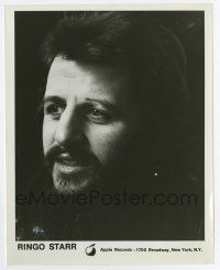 6a672 RINGO STARR 8x10 music publicity still '70s head & shoulders portrait with beard & long hair!