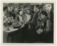 6a675 RIPTIDE 8x10 still '34 Herbert Marshall by worried Norma Shearer in crowded bar!