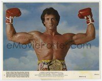6a034 ROCKY III 8x10 mini LC #1 '82 classic close up of boxer & director Sylvester Stallone posing!