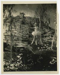 6a698 SALLY 8x10 still '29 great image of ballerina Marilyn Miller dancing in garden!