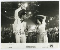 6a701 SATURDAY NIGHT FEVER 8.25x10 still '77 disco dancers John Travolta & Karen Lynn Gorney!