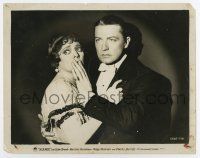 6a728 SILENCE 8x10.25 still '31 great close up of Clive Brook holding scared Marjorie Rambeau!