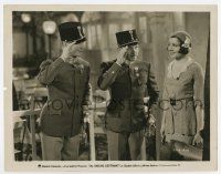 6a738 SMILING LIEUTENANT 8x10.25 still '31 Maurice Chevalier & Ruggles salute Claudette Colbert!