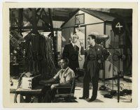 6a755 STAND-IN 8x10 still '37 producer Humphrey Bogart gives orders to Leslie Howard on movie set!
