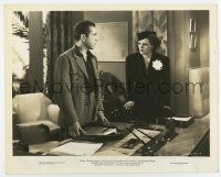 6a756 STAND-IN 8x10 still '37 producer Humphrey Bogart glares at Marla Shelton in his office!