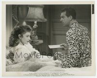 6a765 SUDDENLY IT'S SPRING 8.25x10.25 still '46 Fred MacMurray in cool PJs with Paulette Goddard!