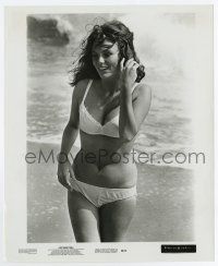 6a772 SWEET RIDE 8x10 still '68 super sexy Jacqueline Bisset on the beach in bikini!