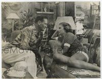 6a132 BIG JIM McLAIN 7.75x10 still '52 John Wayne romances Nancy Olson in Hawaiian bungalo!