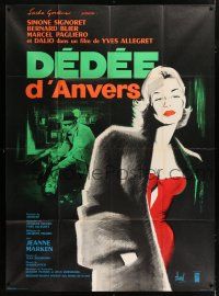 6b755 DEDEE D'ANVERS French 1p R60s Yves Allegret, great art of sexy Simone Signoret by Hurel!