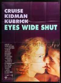 6b764 EYES WIDE SHUT French 1p '99 Stanley Kubrick, romantic c/u of Tom Cruise & Nicole Kidman!