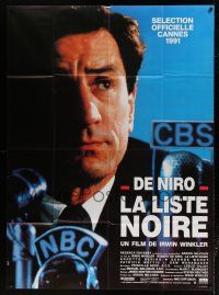 6b783 GUILTY BY SUSPICION French 1p '91 Robert De Niro by NBC & CBS microphones, Martin Scorsese