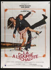 6b817 LA COURSE A L'ECHALOTE French 1p '75 Pierre Richard, Jane Birkin, The Wild Goose Chase!