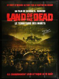 6b822 LAND OF THE DEAD French 1p '05 George Romero brings you his ultimate zombie masterpiece!