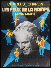 6b833 LIMELIGHT French 1p R70s many artwork images of Charlie Chaplin by Leo Kouper + photo!