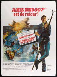 6b884 ON HER MAJESTY'S SECRET SERVICE French 1p '69 George Lazenby's only appearance as James Bond