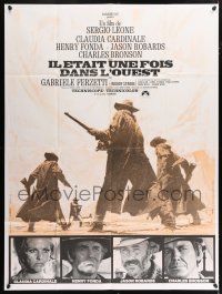 6b885 ONCE UPON A TIME IN THE WEST French 1p R70s Leone, Cardinale, Fonda, Bronson & Robards!
