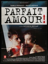 6b890 PARFAIT AMOUR French 1p '96 romantic close up of naked Laura Saglio & Alain Soral in love!