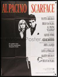6b933 SCARFACE French 1p '84 Al Pacino as Tony Montana, Michelle Pfeiffer, De Palma, Oliver Stone