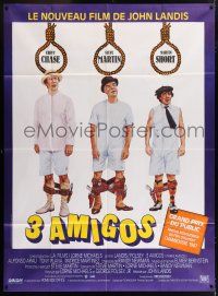 6b963 THREE AMIGOS French 1p '86 Chevy Chase, Steve Martin & Martin Short with nooses, different!