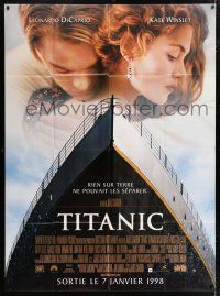 6b970 TITANIC advance French 1p '98 Leonardo DiCaprio, Kate Winslet, directed by James Cameron!