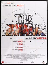 6b977 TRUE ROMANCE French 1p '93 Christian Slater, Patricia Arquette, Quentin Tarantino, different
