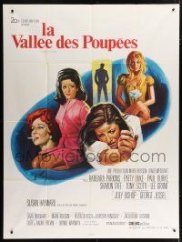 6b983 VALLEY OF THE DOLLS French 1p '67 Sharon Tate, Jacqueline Susann, different Grinsson art!