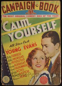 6b023 CALM YOURSELF pressbook '35 Robert Young starts a business doing unwanted jobs for people!