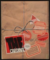 6b024 CARDINAL pressbook '64 Otto Preminger, cool design + Saul Bass title art!