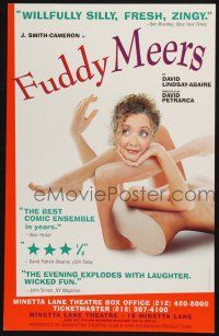 6b117 FUDDY MEERS stage play WC '99 by David Lindsay-Abaire, wild image of woman in pieces!