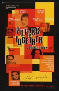 6b140 PUTTING IT TOGETHER stage play WC '99 Carol Burnett, a Broadway musical revue!