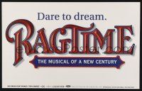 6b141 RAGTIME horizontal stage play WC '96 the Broadway musical of a new century, dare to dream!