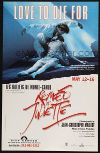6b144 ROMEO ET JULIETTE stage play WC '90s ballet from William Shakespeare's play!