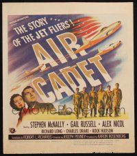6b175 AIR CADET WC '51 the story of U.S. Air Force jet pilots, cool airplane art!