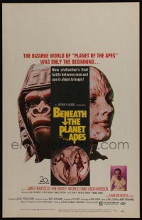 6b212 BENEATH THE PLANET OF THE APES WC '70 sci-fi sequel, what lies beneath may be the end!