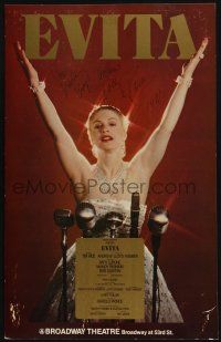 6b115 EVITA signed stage play WC '79 by Patti LuPone, classic show w/music by Andrew Lloyd Webber!
