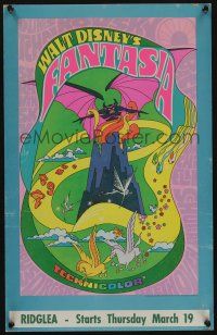 6b296 FANTASIA WC R70 Disney classic musical, great psychedelic fantasy artwork!