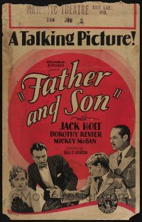 6b300 FATHER & SON WC '29 Jack Holt's son saves him from being accused of murdering Dorothy Revier!