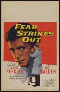 6b303 FEAR STRIKES OUT WC '57 Anthony Perkins as Boston Red Sox baseball player Jim Piersall!