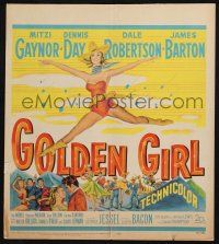 6b332 GOLDEN GIRL WC '51 different art of sexy barely-dressed cowgirl Mitzi Gaynor!