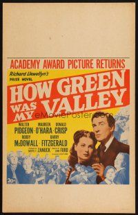 6b360 HOW GREEN WAS MY VALLEY WC R46 John Ford, cool montage of entire cast, Best Picture 1941!