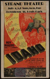 6b365 IDAHO WC R55 Roy Rogers, King of the Cowboys & Trigger, Smiley Burnette