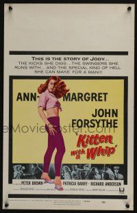 6b389 KITTEN WITH A WHIP WC '64 great full-length artwork of sexy Ann-Margret!